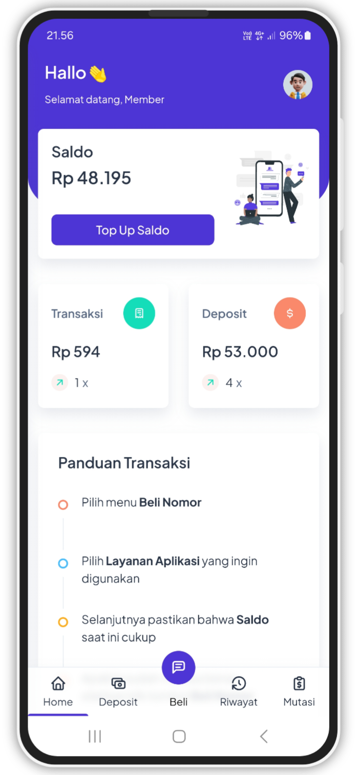 JASA SMS OTP - Jasa Penerima SMS OTP Aplikasi Otomatis